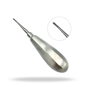 Elevador dental Crossley Rabbit de doble punta, tamaño estándar, instrumento quirúrgico veterinario para separación de dientes - Product Image 1