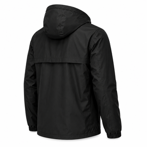 Custom <b>Men</b> <b>Rain</b> Jacket Full Zip Hooded Waterproof Windbreaker Outdoor Lightweight <b>Coat</b> Dark Tone Custom Unisex <b>Men</b> <b>Rain</b> Jacket - Product Image 6