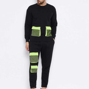 Conjunto Deportivo de Chándal Apilado de Nuevo Diseño al por Mayor para Hombre y Mujer con Rayas Personalizadas y Reflectantes - Product Image 1