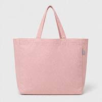 Sac fourre-tout en toile violette, sac de courses décontracté cousu, sac de transport réutilisable pour les courses quotidiennes et les voyages