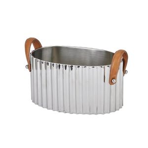 Seau à glace pour 4 bouteilles de champagne en argent plaqué, avec poignées, impression de logo personnalisée, qualité supérieure, seau et bac à vin - Product Image 6