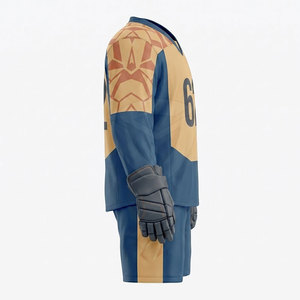 Premium Ice Hockey Uniform Set For Teams Durable Comfortable Fabric Jersey And Pants Ideal For Training Practice - Product Image 2