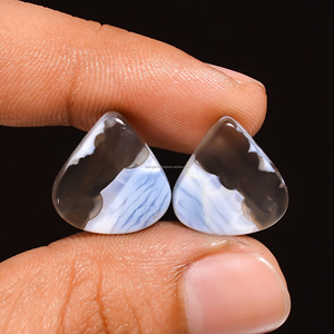 Owyhee Blue <b>Opal</b> Heart Sphere Agate Natural Gemstone for Healing and Home Decor for Crafting <b>Earrings</b> Loose Gemstones - Product Image 2