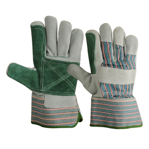 Guantes de Trabajo de Cuero Reforzados para Hombre, Protección para las Manos, Doble Palma de Cuero, Guantes de Seguridad para Jardinería y Trabajo - Product Image 6