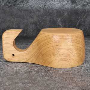 Wooden Irregular Shape Classic Design <b>Cup</b> with Handle Leak-Proof Eco-Friendly Durable Tea <b>Cup</b> 150mL/<b>100mL</b> - Product Image 6