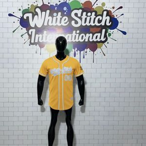 Camiseta de Béisbol Blanca para Hombre, Manga Corta, Nombre del Equipo Personalizado, Ropa Deportiva Transpirable, Corte Regular - Product Image 3