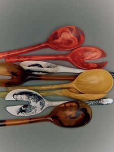 100% Resin Handcrafted Eco-Friendly <b>Salad</b> <b>Servers</b> & Ice Cream Spoon for Home Kitchen Use Custom Color Available - Product Image 6