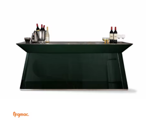 Ensemble de bar en bois de luxe Argmac 8x2 pieds, comptoir de bar contemporain sur mesure pour la maison, l'hôtel, le club ou le bar - Product Image 4