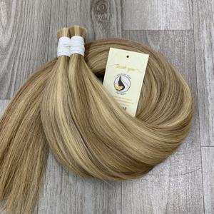 Venta caliente 8 pulgadas doble dibujado paquete directo de fábrica para Ombre Rubio Piano a granel cabello humano virgen ondas naturales sueltas profundas W - Product Image 5