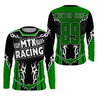 Maillot de motocross pour homme à manches longues, design crâne, impression par sublimation intégrale, séchage rapide, haute qualité, % polyester, personnalisable
