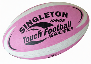 Ballon de rugby promotionnel en caoutchouc synthétique durable, entièrement personnalisable avec logo, idéal pour les événements d'entreprise et la promotion sportive - Product Image 3