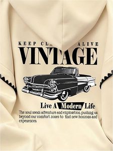 Sweat à capuche court en polaire pour femme, avec logo frontal, 100 % coton, manches longues, cordon de serrage, pull-over, écologique - Product Image 3