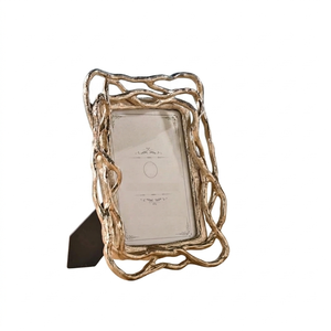 Luxury Organic Branch Design Metal Photo <b>Frame</b> <b>Antique</b> Gold Twig Picture <b>Frame</b> for Wedding & Luxury Home Decor - Product Image 1