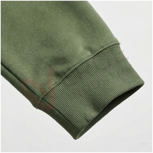 Conjunto Deportivo con Capucha para Hombre, Color Verde Oliva, Manga Larga, Color Sólido, Casual, Transpirable, Corte Regular, Ropa de Otoño - Product Image 6