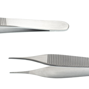 Pinzas Adson de 4-3/4 Pulgadas, Rectas, Dentadas, de Acero Inoxidable, Pinzas Quirúrgicas para Tejidos, Instrumento Médico - Product Image 5