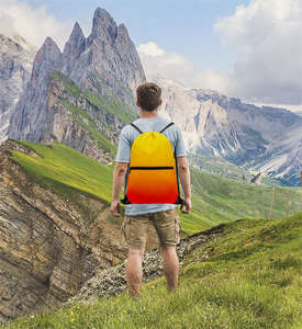 Bolsa con Cordón de Nailon Sublimado con Logotipo Personalizado, Impermeable, Mochila de Poliéster, Bolsa Deportiva con Cordón y Logotipo - Product Image 6