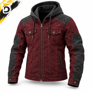 For <b>Jeans</b> Hoodie Winter Breathable Windproof Durable Construction Casual Moto & <b>Biker</b> Style Outdoor Clothing - Product Image 5