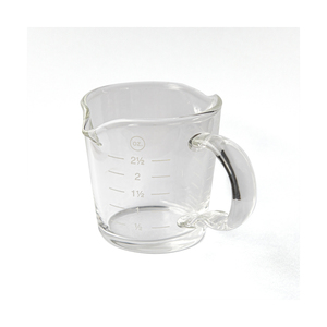 Taza de café resistente al calor doble pico vidrio de borosilicato ecológico almacenado 70ml escala moderna medida jarra Espresso medición - Product Image 1