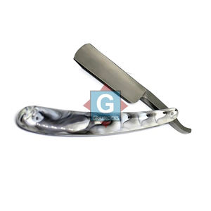 Navaja de Afeitar Vintage para Barbería, Corte Recto, Mango de Plástico, con Estuche Gratis - Product Image 2