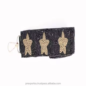 Vintage Rainbow Embroidery Adjustable Strap Handmade Crossbody Bag Replacement <b>Purse</b> <b>Accessory</b> Decorative Beaded Fashion Belt - Product Image 5