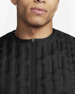 Sweat-shirts d'extérieur matelassés imperméables et respirants de haute qualité pour hommes avec doublure en lin imprimé peau de mouton et manches ajustées - Product Image 5