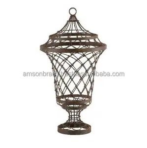 Garden Urn Metal Mesh Wire Garden Urn for Home & Hotel Garden Flower Pot & Planters