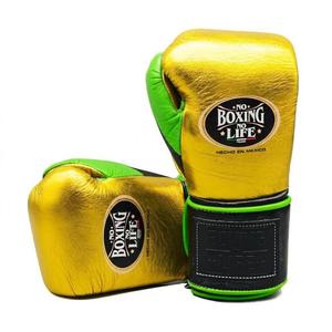 Nuevos Guantes de Boxeo Personalizados No Boxing No Life 100% Cuero Genuino con Cierre de Cordones y Correas para Sparring y Entrenamiento, Precio al por Mayor - Product Image 6