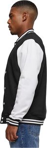 Chaqueta Varsity de Invierno para Hombre, Personalizada de Fábrica, Mezcla de Lana Ecológica, con Bordado de Letras en las Mangas Blancas, Estilo Urbano - Product Image 6