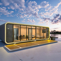 Cabane Apple de Luxe, Maison Mobile Préfabriquée Moderne pour Hôtel, Villa, Gîte, Bureau, Système Intelligent, Écologique