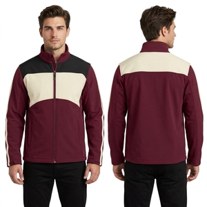 Chaqueta Softshell para Hombre en Color Lavanda Pálido, de Poliéster y Nailon, con Bolsillo en el Pecho y Paneles en Contraste, para Uso Casual - Product Image 3