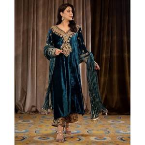 เสื้อเชิ๊ตกำมะหยี่มีลายพิมพ์พิมพ์พิมพ์ลำดับจากผ้ากำมะหยี่ - Product Image 1