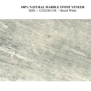 Panel de chapa de mármol blanco de Brasil, chapa flexible, azulejos suaves, pulidos a mano, diseño tradicional, decoración de pared para el hogar - Product Image 1