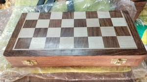 Classic Wooden <b>Chess</b> <b>Board</b> <b>Set</b> Handmade Foldable Travel Game for Home Office and Gifting - Product Image 2