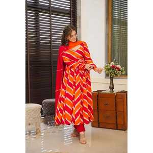 ENSEMBLE LEHERIYA ORANGE SET-TD-140 - Product Image 4