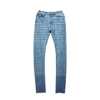 Jean en denim élégant pour homme, taille haute, tricoté, coupe droite, décontracté, pour les escapades du week-end et le confort quotidien, ODM, écologique, livraison rapide