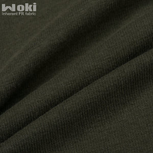 265gsm 65% Modacrylic <span class=keywords><strong>30</strong></span>% Algodón 5% Elastano Retardante de llama Costilla elástica 1*1 Tela de ropa de trabajo - Product Image 6