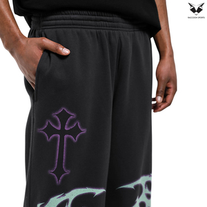 Pantalones deportivos holgados para hombre, estilo casual, con cintura elástica y cordón ajustable. - Product Image 6