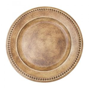 Assiette de présentation en métal de haute qualité pour table à manger, décoration élégante pour réception de mariage et service traiteur - Product Image 1