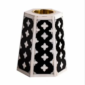 FAIZA CRAFT Hermoso Quemador de Incienso con Incrustaciones de Hueso y Bandeja de Resina de Sándalo, Modelo FC-3888 de Temporada de Primavera - Product Image 4