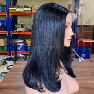 Perruques en cheveux humains, cheveux vierges vietnamiens, perruques sans colle à dentelle frontale, fermetures en dentelle, frontales en dentelle, produits capillaires vierges personnalisés - Product Image 4