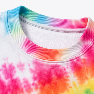 Sweat-shirt Tie-Dye Bullseye en Coton Bouclé Quotidien à Col Rond – Exportateur de Vêtements Personnalisés – Mode Confort Streetwear Décontracté - Product Image 5