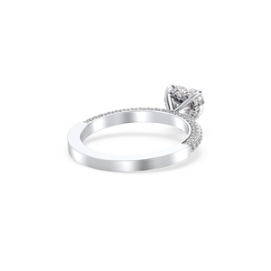 Bague solitaire REYES minimaliste en or massif 14 carats avec diamant de laboratoire taille cœur de 1,43 carat, bijou raffiné pour femme, cadeau de fiançailles. - Product Image 6