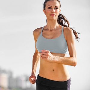 Reggiseni sportivi da donna con spalline, imbottiti, a vita bassa, con scollo quadrato, sexy, per fitness, 1 pezzo o confezione da 3 pezzi - Product Image 3