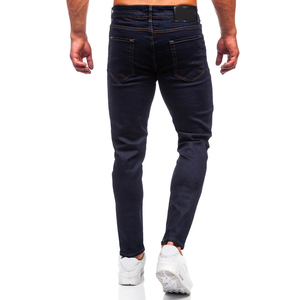 wholesale 2026 OEM <b>Men</b> Blue Denim Jeans Slim Fit Casual <b>Stretch</b> Cotton Pants Comfortable Streetwear Fashion Wholesale - Product Image 4