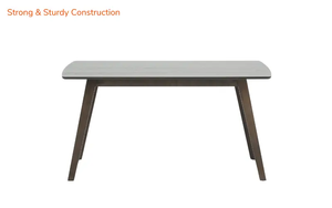 Solid Wood Dining <b>Table</b> Set 6 Seater, Rectangular Modern Wooden Furniture, Natural Finish Dining Room <b>Table</b> with Chairs - Product Image 4
