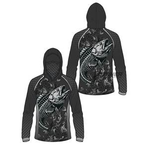 Camisa Larga de Pesca con Diseño Gráfico Personalizado, Impermeable, de Secado Rápido, Transpirable, Antibacteriana, Anti-UV 50+, Estilo Urbano - Product Image 2