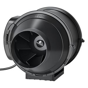Ventilatore di Scarico Silenzioso a 4 Vane in Linea con Motore AC Potente da 180 CFM, Ventilatore Industriale ad Alto Flusso d'Aria per Raffreddamento e Ventilazione - Product Image 1