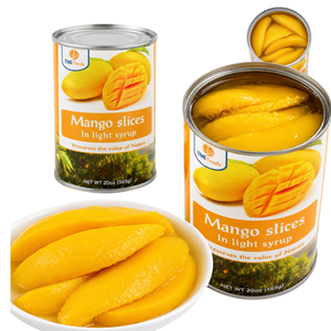 Tranches de mangue en sirop, fabriquées au Vietnam, de qualité supérieure, conformes aux normes internationales, emballées en conserve de différentes tailles - Product Image 1