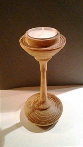 MULTI CRAFT Portavelas de Madera Ecológicos y Personalizables, Velas Grandes con Múltiples Mechas, Decoraciones Rústicas Antiguas para Mesa - Product Image 3