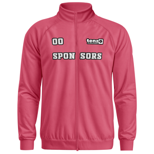 Manufacturer Custom logo Breathable Polyester Track Jacket Full <b>Zip</b> for Team Uniforms Sports Training OEM ODM Tenzo Ntl MOQ 10 - Product Image 2